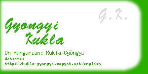 gyongyi kukla business card